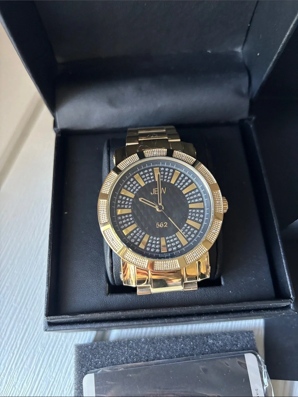 JBW Men's Gold Bracelet Watch - Elegant Gold Finish